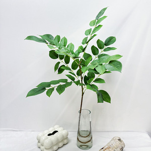 Plante verte artificielle Meiyu Craft Flower Factory, 30cm-100cm, tige unique, décoration d'intérieur, ornement de salon - Product Image 2
