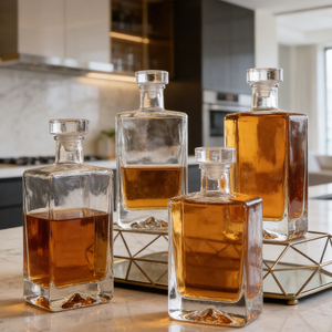 <span class=keywords><strong>Bouteille</strong></span> <span class=keywords><strong>de</strong></span> vin en cristal gravée personnalisée <span class=keywords><strong>de</strong></span> luxe 700 ml 750 ml pour whisky, <span class=keywords><strong>rhum</strong></span>, tequila, gin <span class=keywords><strong>avec</strong></span> bouchon en verre - Product Image 6