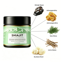 Gummies OEM d'extrait de Shilajit et d'Ashwagandha 30:1 pour adultes – Soutien immunitaire, mémoire et concentration – Équivalent 1500mg – Complément alimentaire à base de plantes