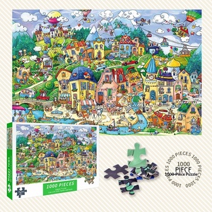 Puzzle di Carta da 1000 Pezzi, Gioco Educativo per Ragazzi e Ragazze, Tema Anime, Antistress per Adulti, Alta Difficoltà, Happy Town - Product Image 2