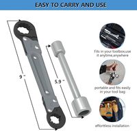 Clé à molette réglable professionnelle, outils de plombier pour l'installation de nouveaux butées d'angle à compression et le retrait des anneaux de compression