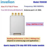 Module RFID multi-étiquettes 30M Module RFID UHF Epc Gen2 Puce E710 Lecteur RFID Impinj Longue distance