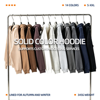 Vente en gros de sweats à capuche unisexes de haute qualité, 345 GSM, épais, à fermeture éclair, décontractés, impression numérique personnalisée, sweats à capuche en polaire pour hommes pour l'hiver