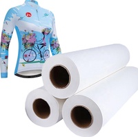 Rouleau de sublimation de papier de transfert de chaleur 60g 80gsm 90g papier de sublimation pour les ventes d'usine de T-shirt directement
