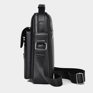 Bolso Bandolera de Cuero Genuino para Viajes de Negocios, Maletín para Computadora Portátil, Bolso de Trabajo Oficial para Hombre - Product Image 6