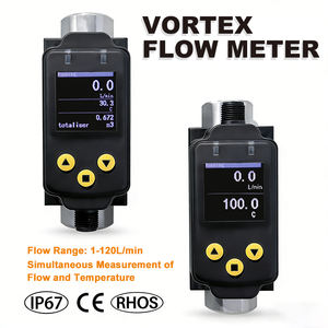 مقياس تدفق دوامي للزيت/الماء السائل DN8-DN25، عداد تدفق من الفولاذ المقاوم للصدأ لقياس السوائل مع واجهة Modbus RTU/RS485/4-20mA - Product Image 4