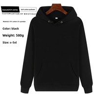 Maßgeschneiderter Werbe-Kapuzenpullover aus Samt Herbst Winter Plus Langarm Logo Arbeitskleidung