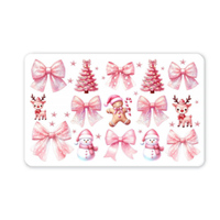 Pegatinas autoadhesivas brillantes de PVC para tarjetas de crédito y débito de Navidad, calcomanías con tira tipo Ic para tarjetas bancarias