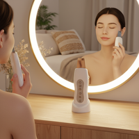 Nettoyant facial sonique portable rechargeable par USB 28 kHz, étanche, tête en acier inoxydable, pour l'élimination des points noirs