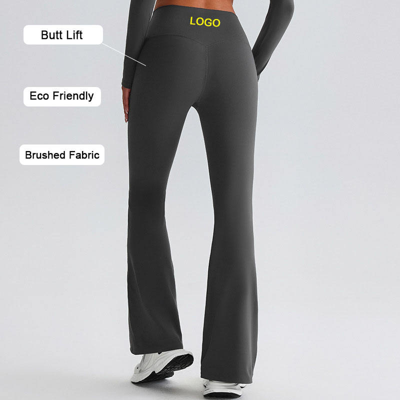 Wholesale Yoga Leggings Flare Sport Clothing Soft Wide Leg Pants