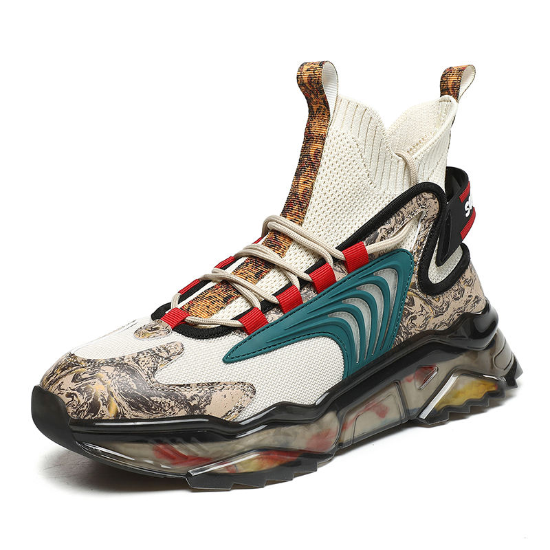 2024 Men's High-Top Socks Sport Shoes Popular Comfortable