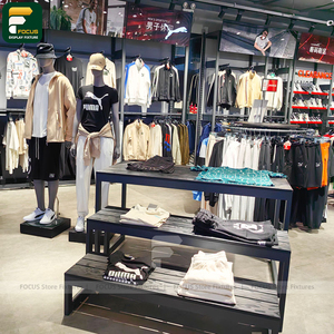 ชั้นวางเสื้อผ้าสำหรับร้านค้าในห้างสรรพสินค้า ชั้นวางเสื้อผ้าเชิงพาณิชย์ ดีไซน์อุปกรณ์จัดแสดงเสื้อผ้า - Product Image 6