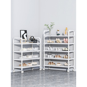 Multi Layer Shoe Rack For Home Front Door Dormitory Rental Room Dustproof Simple Storage With Wheels - Product Image 2