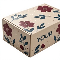 Caja de Envío de Perfume Cosmético de Cartón Corrugado con Logotipo Personalizado, Materiales Reciclados, Diseño Plegable, Estampado en Caliente con Lámina Dorada