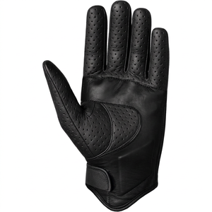 Leather Full Finger Racing Gloves Breathable <b>Hook</b> And Loop Closure Unisex <b>Outdoor</b> Riding Glove - Product Image 1