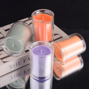 Bougies colorées à basse température aux huiles essentielles, forme cylindrique, pour le yoga, la méditation, la Saint-Valentin, durée de 7 à 15 jours - Product Image 2
