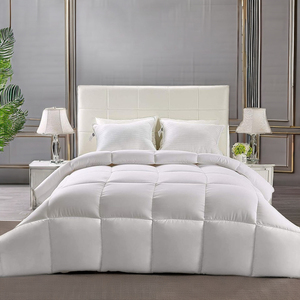 Hàng Châu yintex mùa đông trắng 100% sợi nhỏ mền đơn coverlet <span class=keywords><strong>Comforter</strong></span> với khâu mô hình Polyester Duvet - Product Image 5