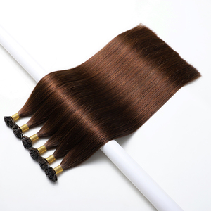 Estensioni per capelli brasiliani all'ingrosso con cheratina naturale grezza, punta <span class=keywords><strong>I</strong></span>/<span class=keywords><strong>U</strong></span>/V/K, allineate alle cuticole, capelli umani lisci come seta - Product Image 3