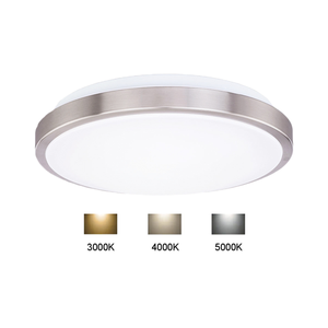 Worbest Plafonnier LED 12/14/16 pouces avec driver intégré, puce LED <span class=keywords><strong>Osam</strong></span> à haut lumen, pour lieux humides, style simple, certifié ETL/cETL - Product Image 1