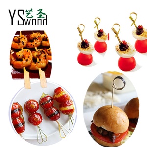Brochettes de ciseaux à anneau noués Teppo en bambou jetables - Product Image 6