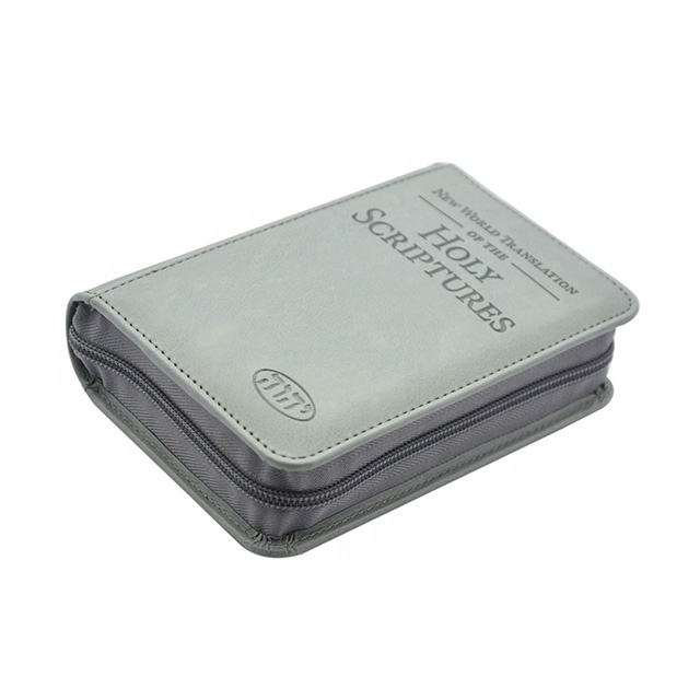 Новая классическая сумка-Обложка для книги из Библии, сделанная вручную на заказ, христианские чехлы из искусственной кожи с молнией и ручкой