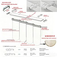 Rideaux en gaze de lin uni à base cintrée et à cadre métallique pour maisons d'hôtes et salons de thé
