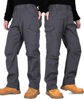 8432 Fortement recommandé, pantalon de travail en toile Dura-Stretch Rip-Stop avec poches cargo de 8,5 oz, résistant aux flammes, hydrofuge et anti-taches