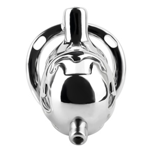 Jaula de Castidad de Acero Inoxidable FRRK 304, Candado para Pene, Dispositivo de Castidad Masculina, Jaula para Pene, Productos de Castidad BDSM, Juguetes Sexuales - Product Image 3