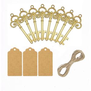 Llavero metálico abridor de botellas, recuerdos de boda, regalo para invitados, tarjeta de agradecimiento, caja de dulces con forma de almohada, cinta de satén - Product Image 4