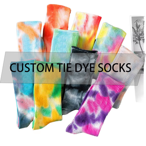 Hotsale LOGO personnalisé cravate-teinture mi-tube coton rue tendance chaussettes outre-mer Ins chaussettes femmes cravate-teinture chaussettes - Product Image 2