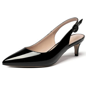 Alta qualità donna estate Kitten <span class=keywords><strong>tacco</strong></span> <span class=keywords><strong>basso</strong></span> sandali comodi a punta chiusa cinturino alla caviglia da donna <span class=keywords><strong>scarpe</strong></span> eleganti per feste grossista - Product Image 2