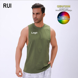 RUIQUWIN - Camiseta Deportiva Casual para Hombre, Transpirable, de Secado Rápido, para Gimnasio, Running y Deportes, Personalizable, Venta al Por Mayor - Product Image 1