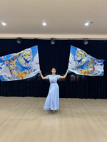 Voiles de louange portables pour la danse de louange, la danse du ventre et les spectacles sur scène, pour l'église et les événements liturgiques