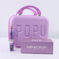 POPU MINI DIVA PMU Starter-Kit mit Maschine, Cartridges, Übungshäuten und Mapping-Stift für Brauen-Training