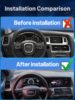 Tableau de bord numérique pour voiture, autoradio Android, écran LCD, compteur de vitesse pour AUDI Q7 2005-2016, tableau de bord virtuel, cockpit, Carplay