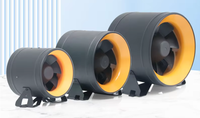 2025 HI-PE de mise à niveau du ventilateur de conduit en ligne haute CFM plastique ultra silencieux pour les systèmes de Ventilation de tentes de culture hydroponique OEM personnalisable