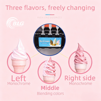 Máquina de Helados BLG de Alta Fiabilidad con Tres Sabores, Mínimos Fallos, Larga Vida Útil, Ideal para Locales Comerciales de Alimentos. Aprenda Más