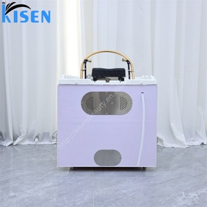 อ่างสระผมเคลื่อนที่ Kisen Good Design พร้อมระบบหมุนเวียนน้ำและโดมอบไอน้ำ - Product Image 6