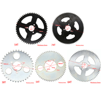 38 54 64 74 dents 38T 54T 64T 74 T T8F 26MM 39MM 35MM pignon arrière Mini Moto ATV Quad Dirt Pit Pocket Bike Cross 47cc 49cc pièces