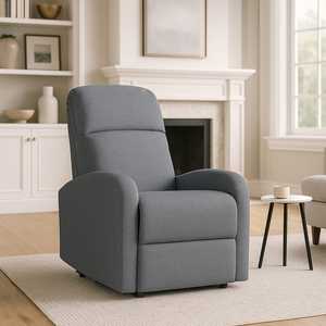 Fauteuil inclinable Dream avec repose-pieds manuel 74x77x110 cm, en tissu, pour salon - Product Image 6