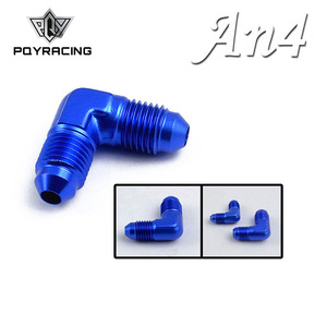 Poyracing An4 90 Degree <b>Double</b> Threaded Fuel Pipe <b>Adapter</b> Nut For Retrofit Upgrade - Product Image 1