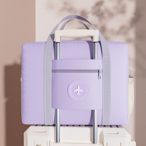 Bolsa de almacenamiento de viaje, organizador de equipaje de tela Oxford impermeable con bolsillo con cremallera para viaje, bolsa de mano Unisex - Product Image 1