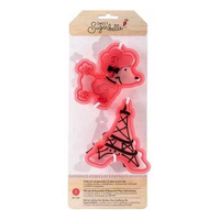 Moule à biscuits en plastique Sweet Sugarbelle Ooh La La Fondant Biscuit Fondant Dough Cookie Cutter pour glaçage royal