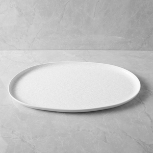 Horeca-vajilla de servicio de cating, bandeja de porcelana blanca mate, platos de servicio, platos de cerámica - Product Image 4