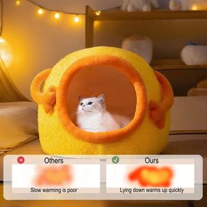 Luxury Orthopedic Elevated Pet <b>Bed</b> Polyester Fiber Rabbit Plush Funny Pet-shaped Warm <b>Nest</b> Large Dogs Dog <b>Beds</b> Accessories - Product Image 4