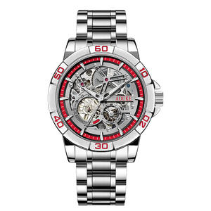 Reloj Mecánico Automático para Hombre, Multifuncional, Resistente al Agua 3BAR, Deportivo, con Correa de Caucho, Acero Inoxidable y Cristal de <span class=keywords><strong>Zafiro</strong></span> - Product Image 4