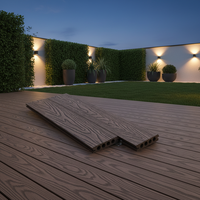 Planches de terrasse en composite WPC résistantes aux UV, longue durée de vie, pour revêtements de sol extérieurs