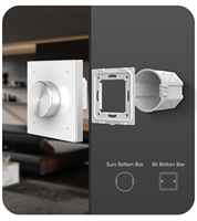 Panneau tactile de contrôle 2-en-1 LTECH programmable BLE 5.2 DMX512 pour éclairage RVB/RVBW/RGBCW à une ou quatre zones, boîtier Euro EB5