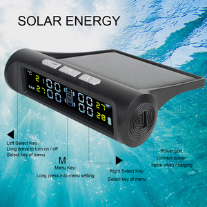 Sistema de Monitoreo de Neumáticos, Monitor de Neumáticos para Automóvil, Alarma de Neumáticos con 4 Sensores Externos - Product Image 5