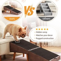 Multifunktionale Faltbare Atmungsaktive Hunde-Treppe Sofa-Treppe Bett-Rampe Doppelnutzen Haustier-Hocker Würfeldesign für Innenbereich Ganzjährig Nutzbar